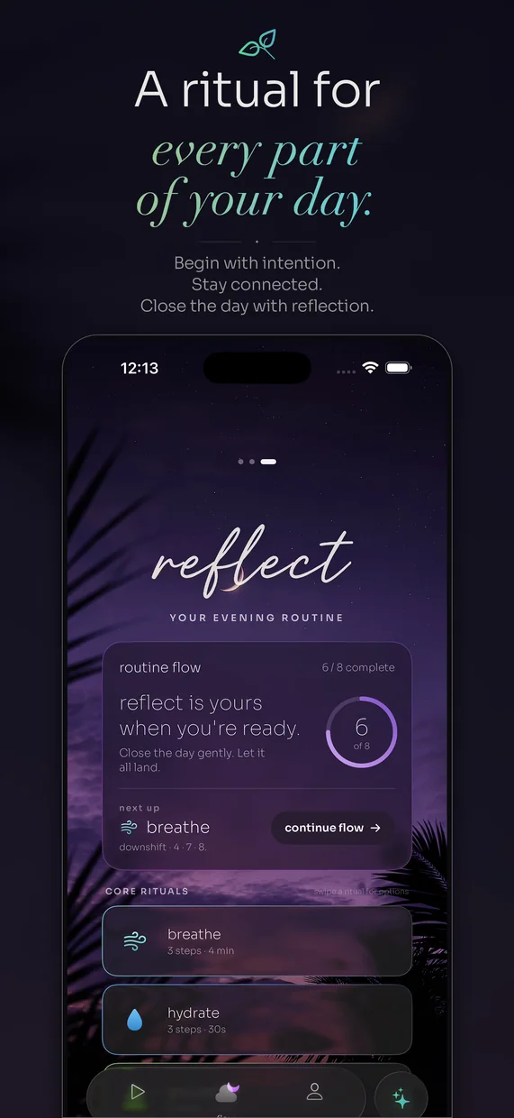 A ritual for every part of your day, from the morning intention to the evening reflection