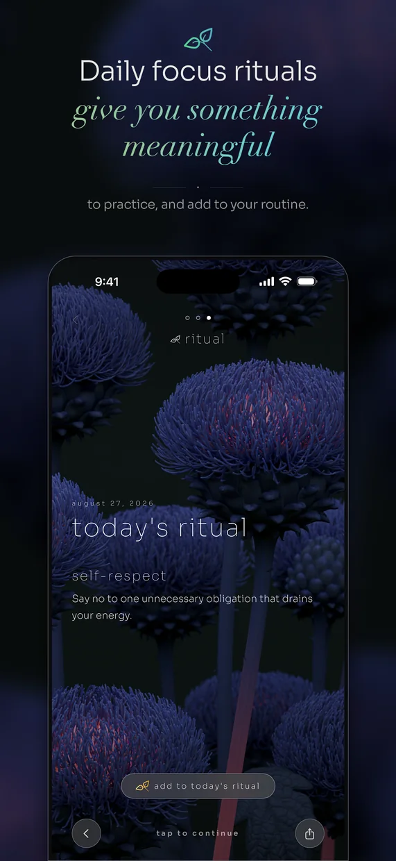 Daily focus rituals that give you something meaningful to practise and add to your routine